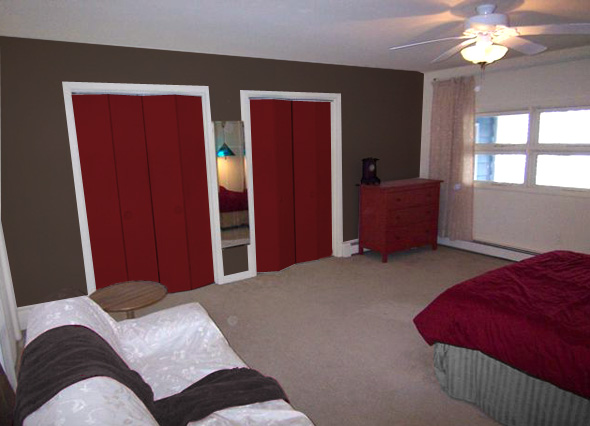Dilemma: Paint the Closet Doors? | Mochi Home - Paint Ideas, Home ...